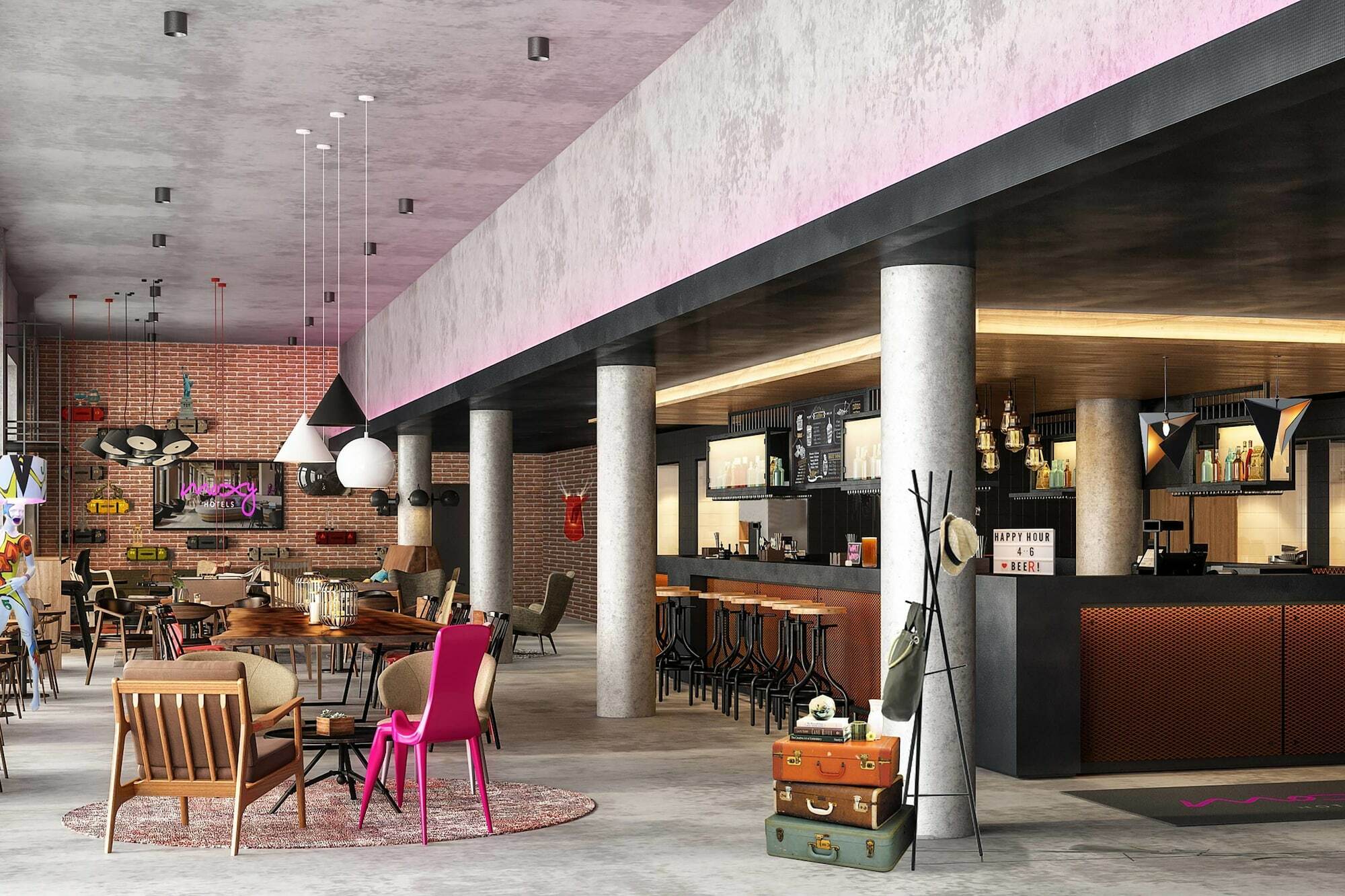 Moxy Frankfurt Airport Kelsterbach Hotel Ngoại thất bức ảnh